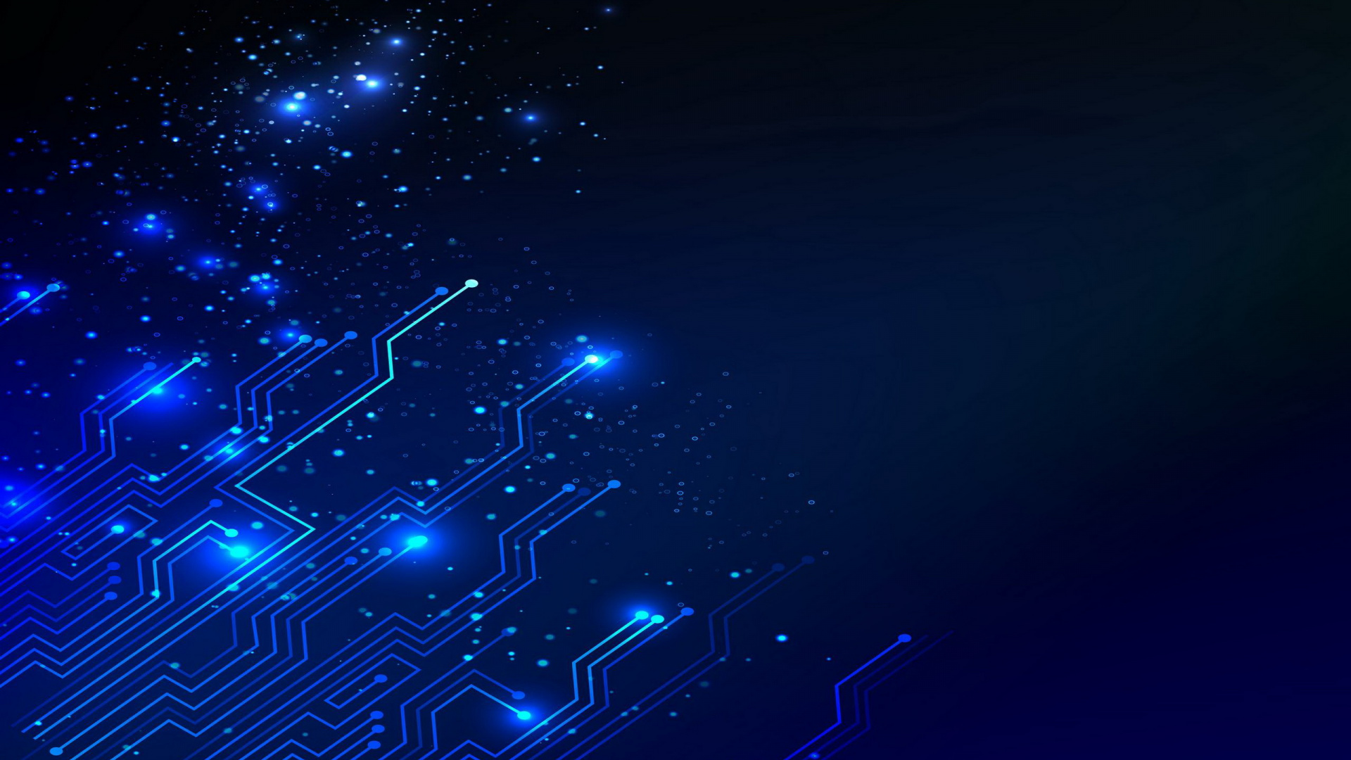 Blue and White Lights During Night Time. Wallpaper in 1920x1080 Resolution