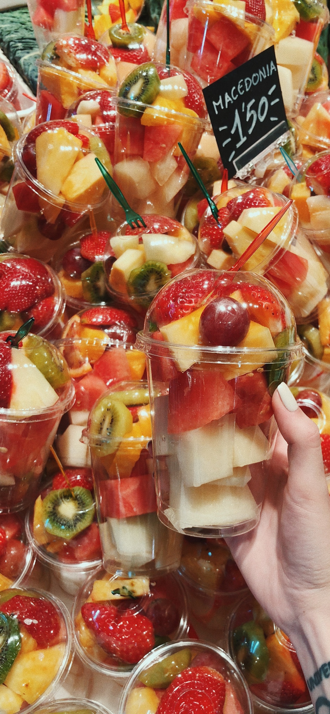 Appetizer, Pincho, Canap, Dessert, Strawberry. Wallpaper in 1125x2436 Resolution