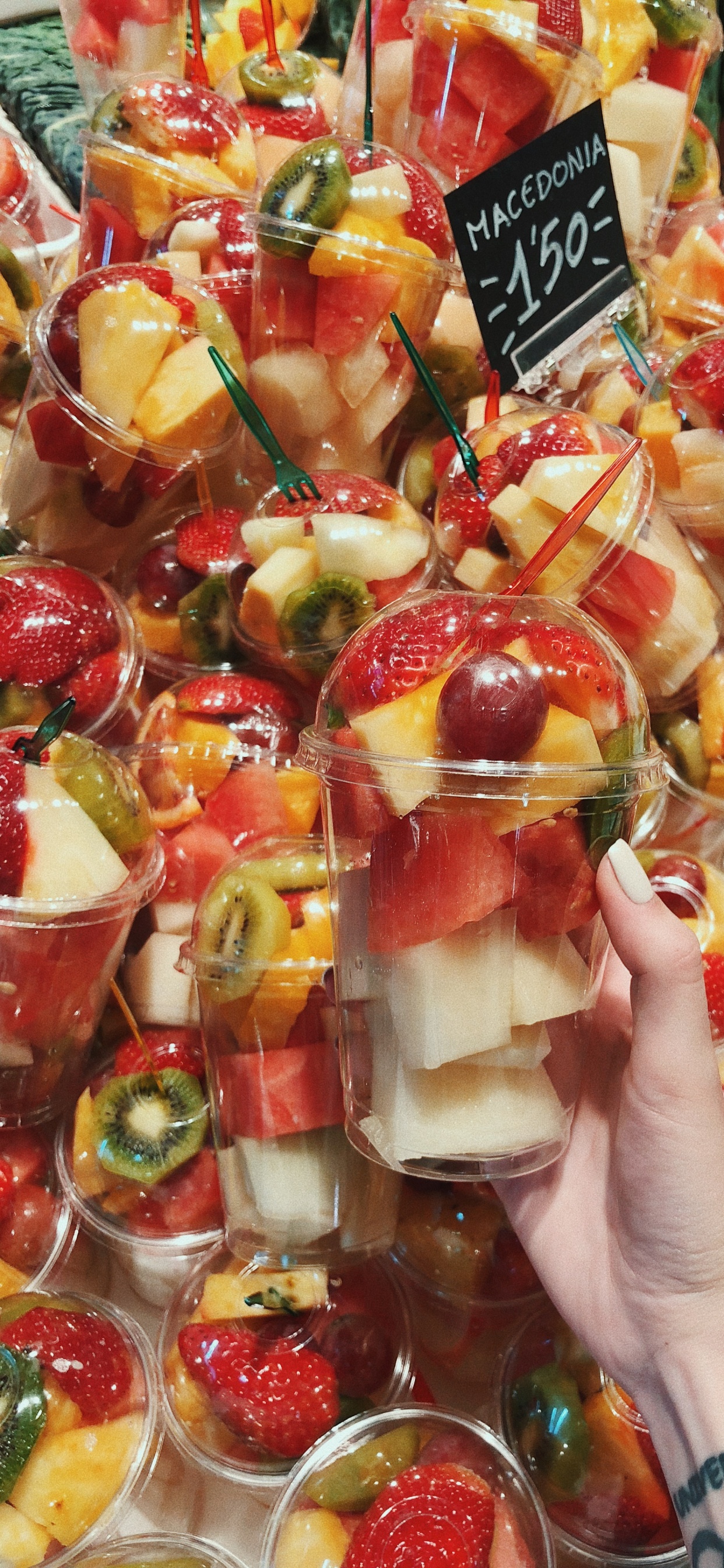 Appetizer, Pincho, Canap, Dessert, Strawberry. Wallpaper in 1242x2688 Resolution