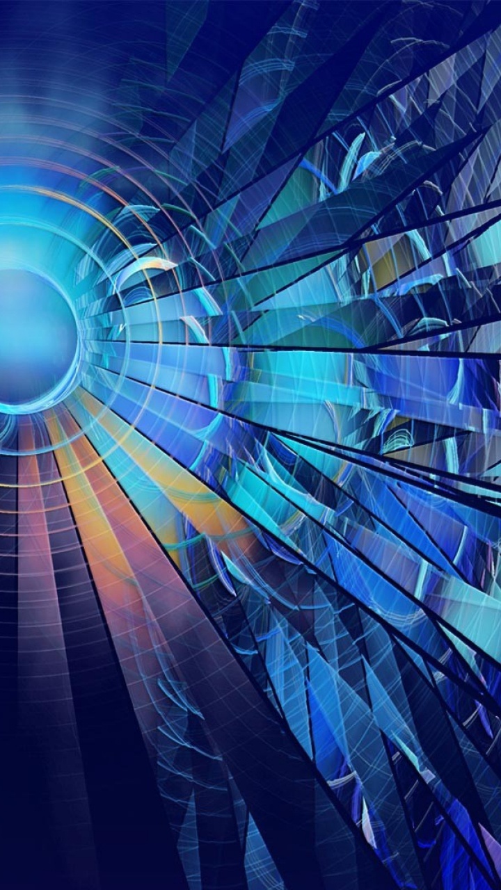 Blaues Und Weißes Licht im Zeitraffer. Wallpaper in 720x1280 Resolution