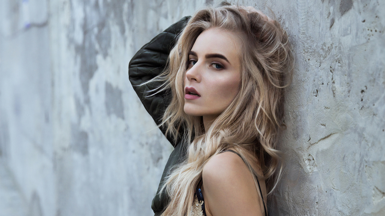 Modell, Haar, Blonde, Gesicht, Schönheit. Wallpaper in 1280x720 Resolution