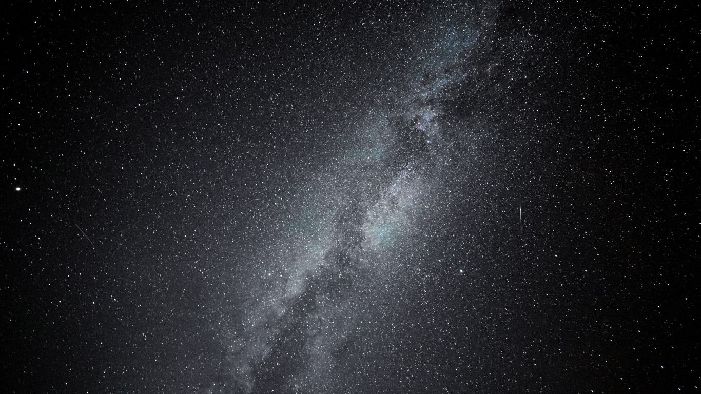 Cielo Estrellado Sobre la Noche Estrellada. Wallpaper in 1366x768 Resolution