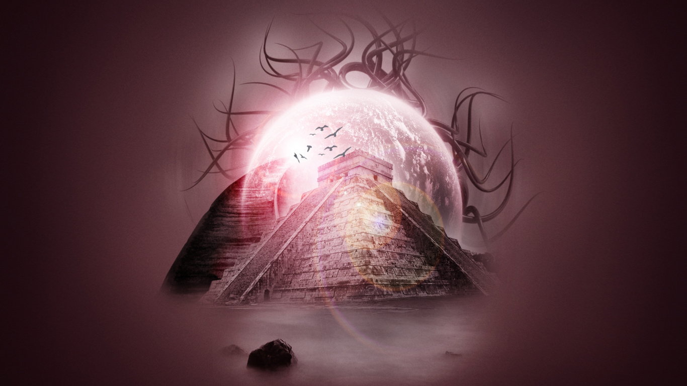 Peinture Abstraite Rose et Blanche. Wallpaper in 1366x768 Resolution