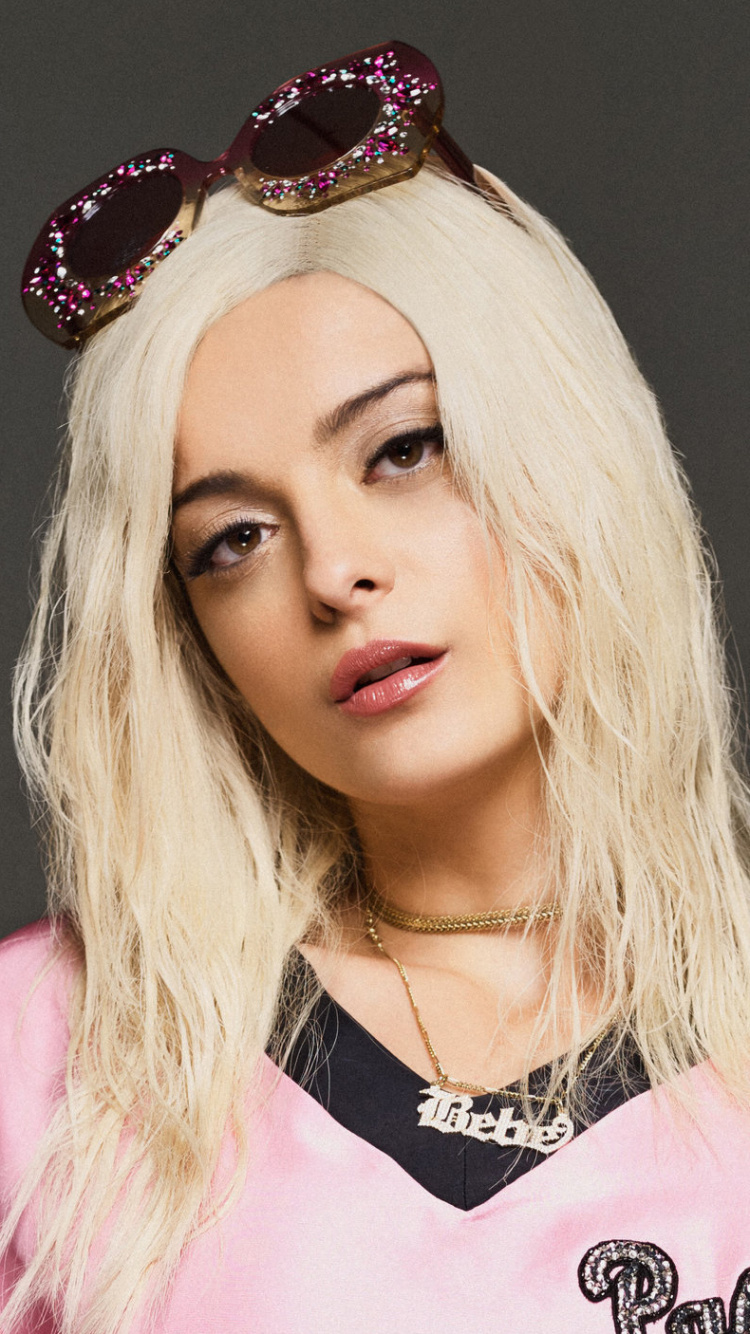 Bebe Rexha, Hair, Face, Pink, Lip. Wallpaper in 750x1334 Resolution