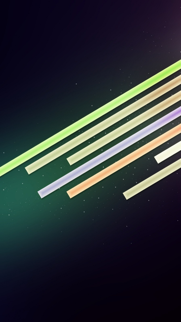 Green and Yellow Lights on Black Background. Wallpaper in 750x1334 Resolution