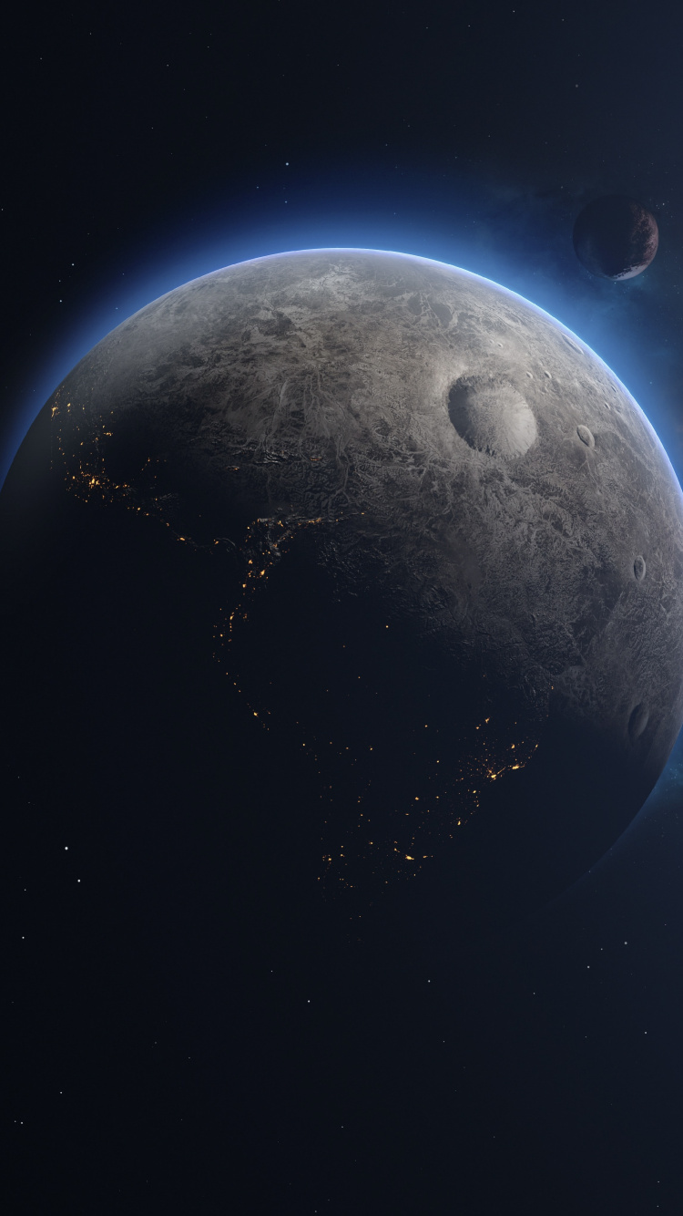 Ambiente, Luna, Objeto Astronómico, Ciencia, Medianoche. Wallpaper in 750x1334 Resolution