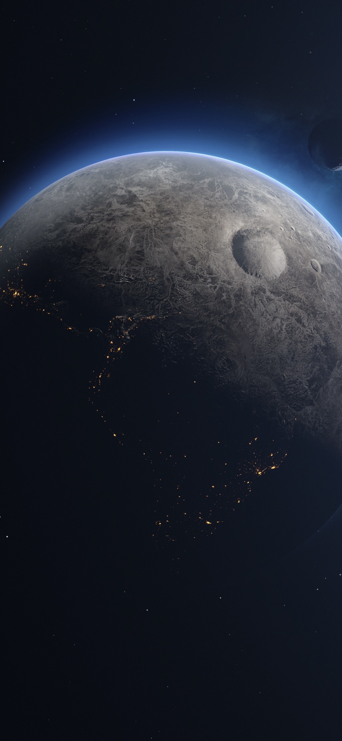 Atmosphäre, Mond, Astronomisches Objekt, Wissenschaft, Mitternacht. Wallpaper in 1125x2436 Resolution