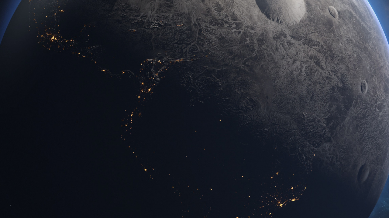 Atmosphäre, Mond, Astronomisches Objekt, Wissenschaft, Mitternacht. Wallpaper in 1280x720 Resolution