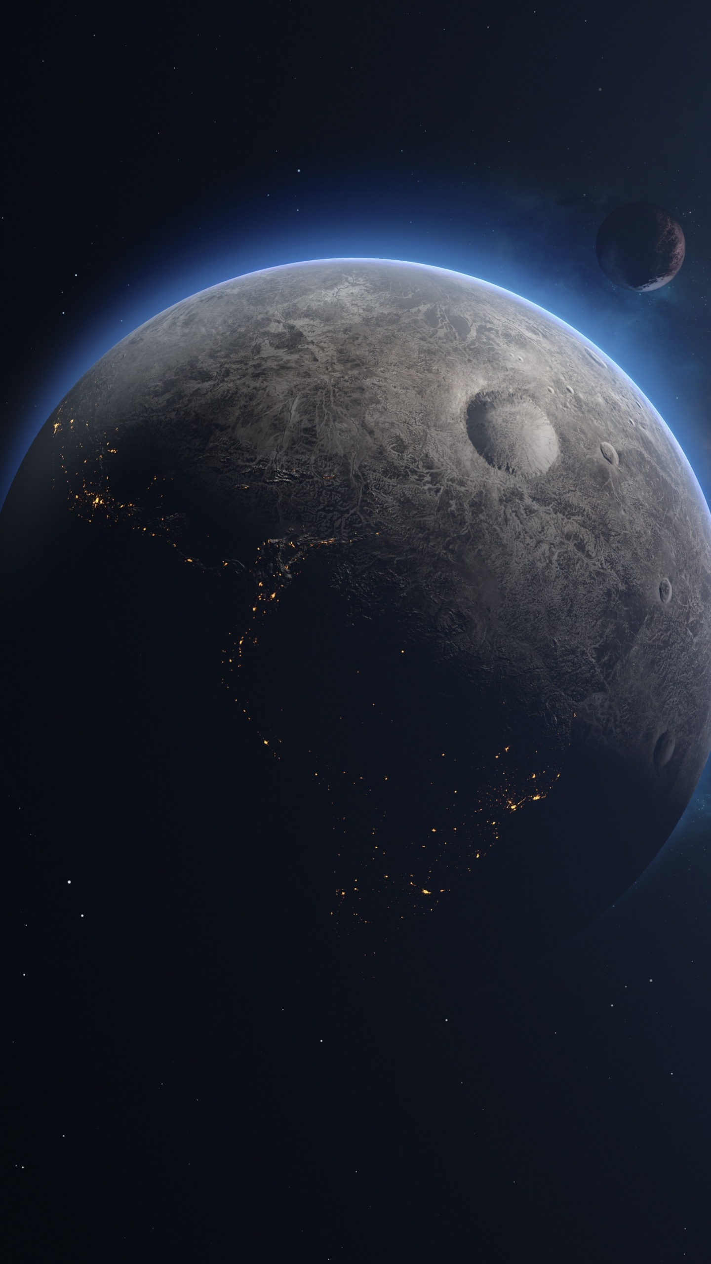 Download 1440x2560 Wallpaper Atmosphere, Moon, Astronomical Object, World, Science Atmosphere, Moon, Astronomical Object, World, Science. Wallpaper in 1440x2560 Resolution