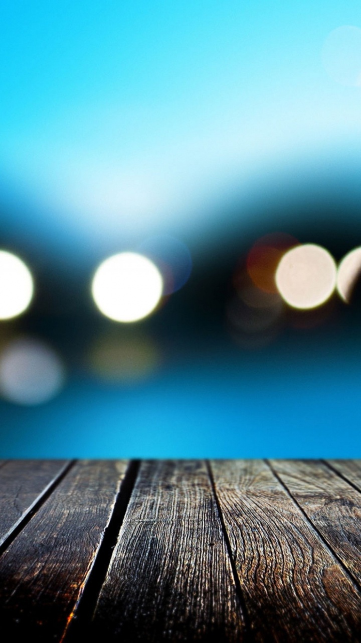 Photographie Bokeh de Quai en Bois Marron. Wallpaper in 720x1280 Resolution