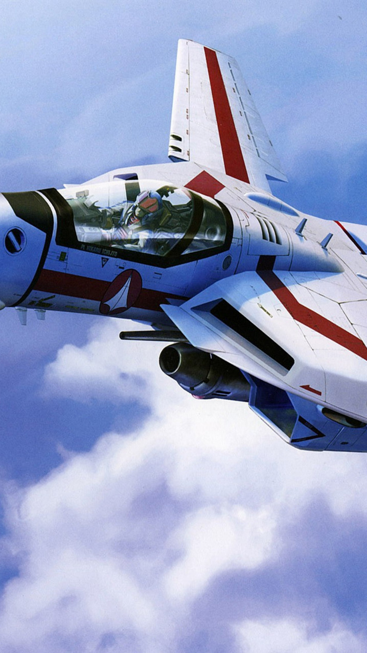 Gray and Red Jet Plane in Mid Air During Daytime. Wallpaper in 750x1334 Resolution