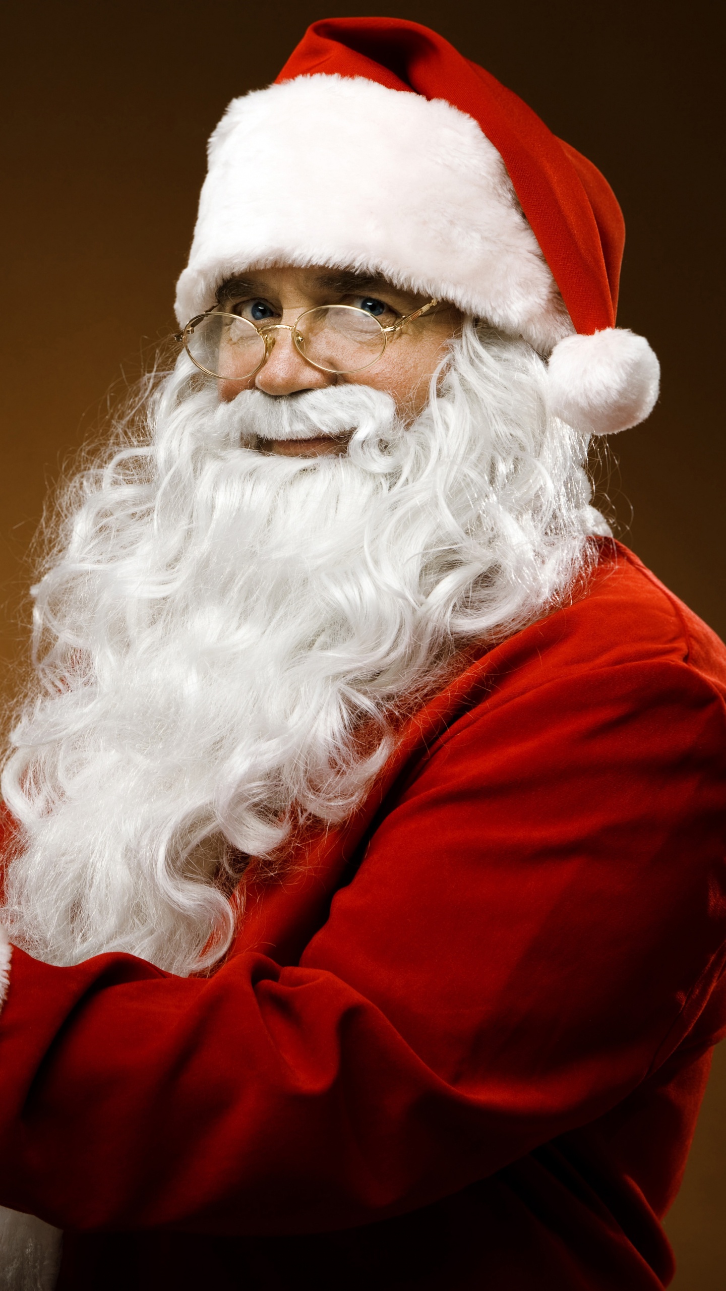 Santa Claus, Christmas Day, Facial Hair, Beard, Christmas. Wallpaper in 1440x2560 Resolution