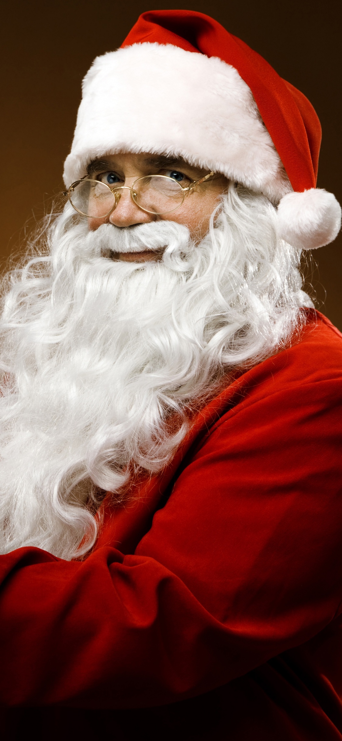 Santa Claus, El Día De Navidad, el Vello Facial, Barba, Navidad. Wallpaper in 1125x2436 Resolution