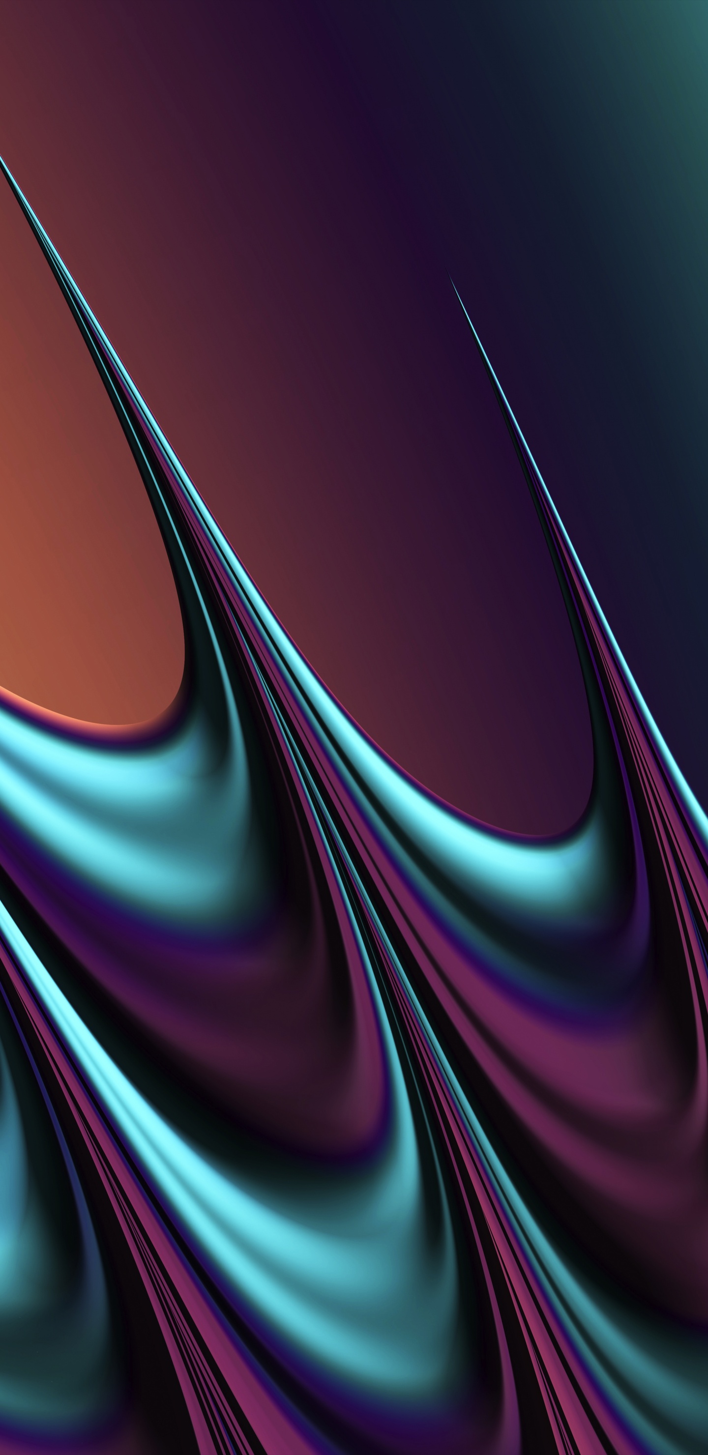 Art Fractal, la Pureté de la Couleur, Purple, Liquid, Ligne. Wallpaper in 1440x2960 Resolution