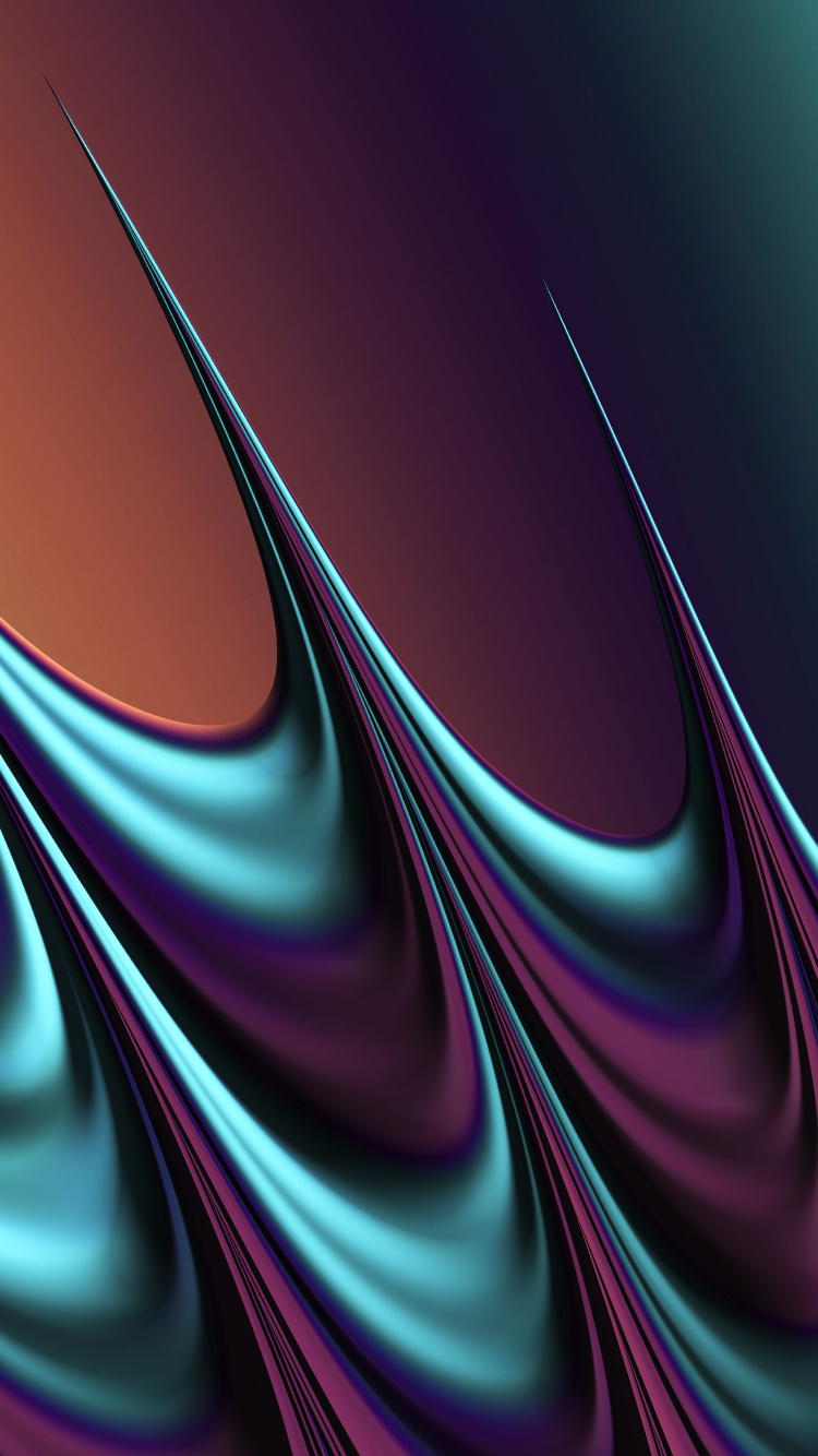 Fractal Art, Colorfulness, Purple, Liquid, Line. Wallpaper in 750x1334 Resolution