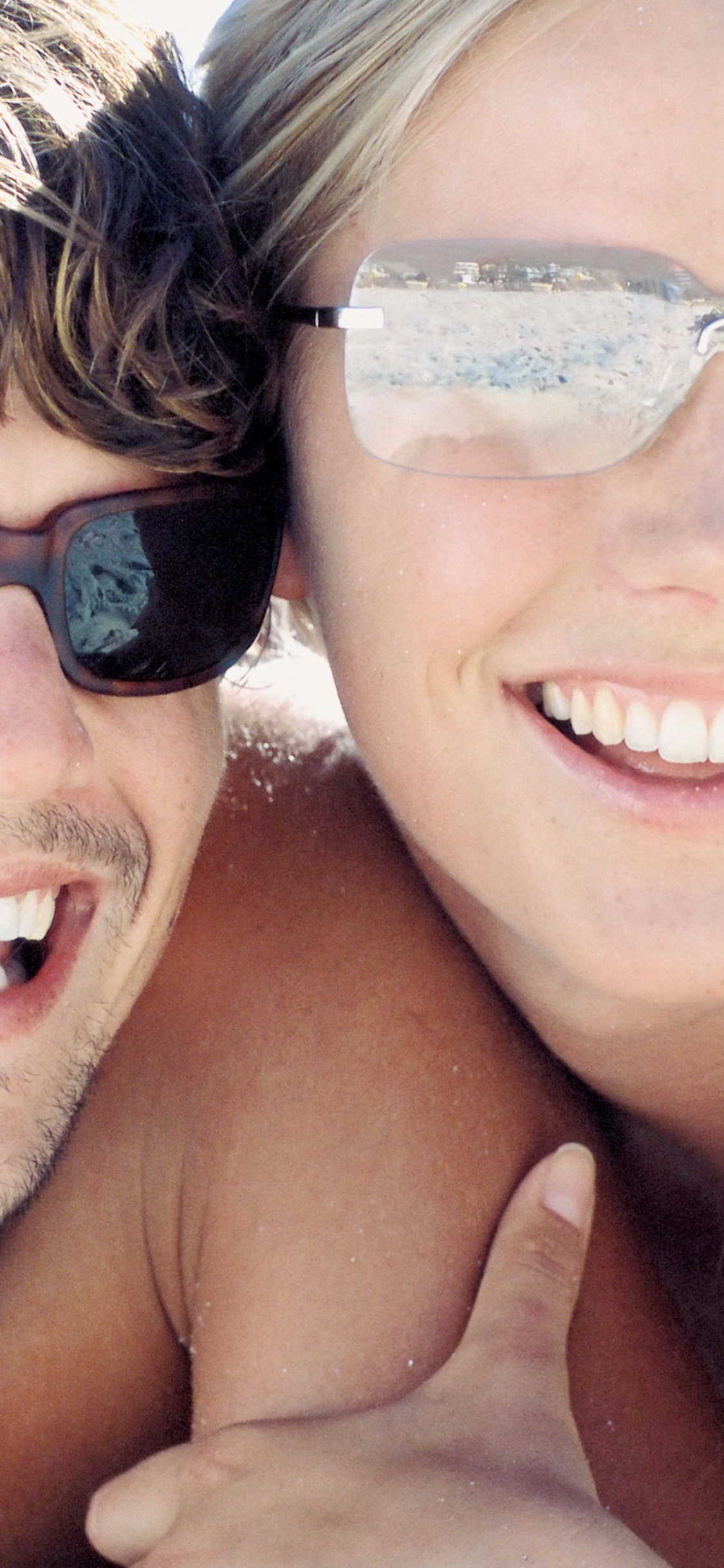 Laughter, Fun, Selfie, Mouth, Hug. Wallpaper in 1125x2436 Resolution