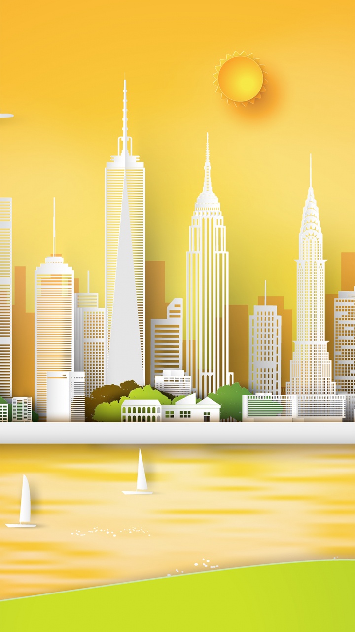 Landmark, Skyscraper, Building, Tower, Nature. Wallpaper in 720x1280 Resolution