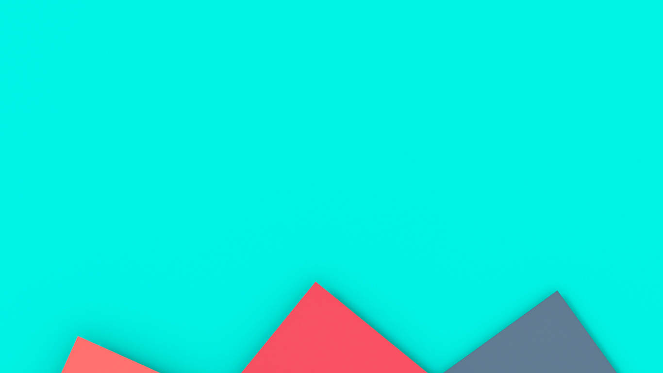 Ios, Azure, 三角形, 矩形, 水上 壁纸 1366x768 允许