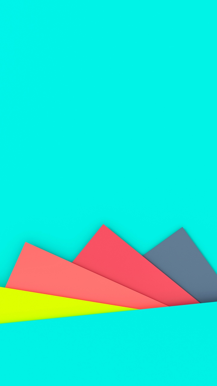 Ios, Azure, 三角形, 矩形, 水上 壁纸 720x1280 允许