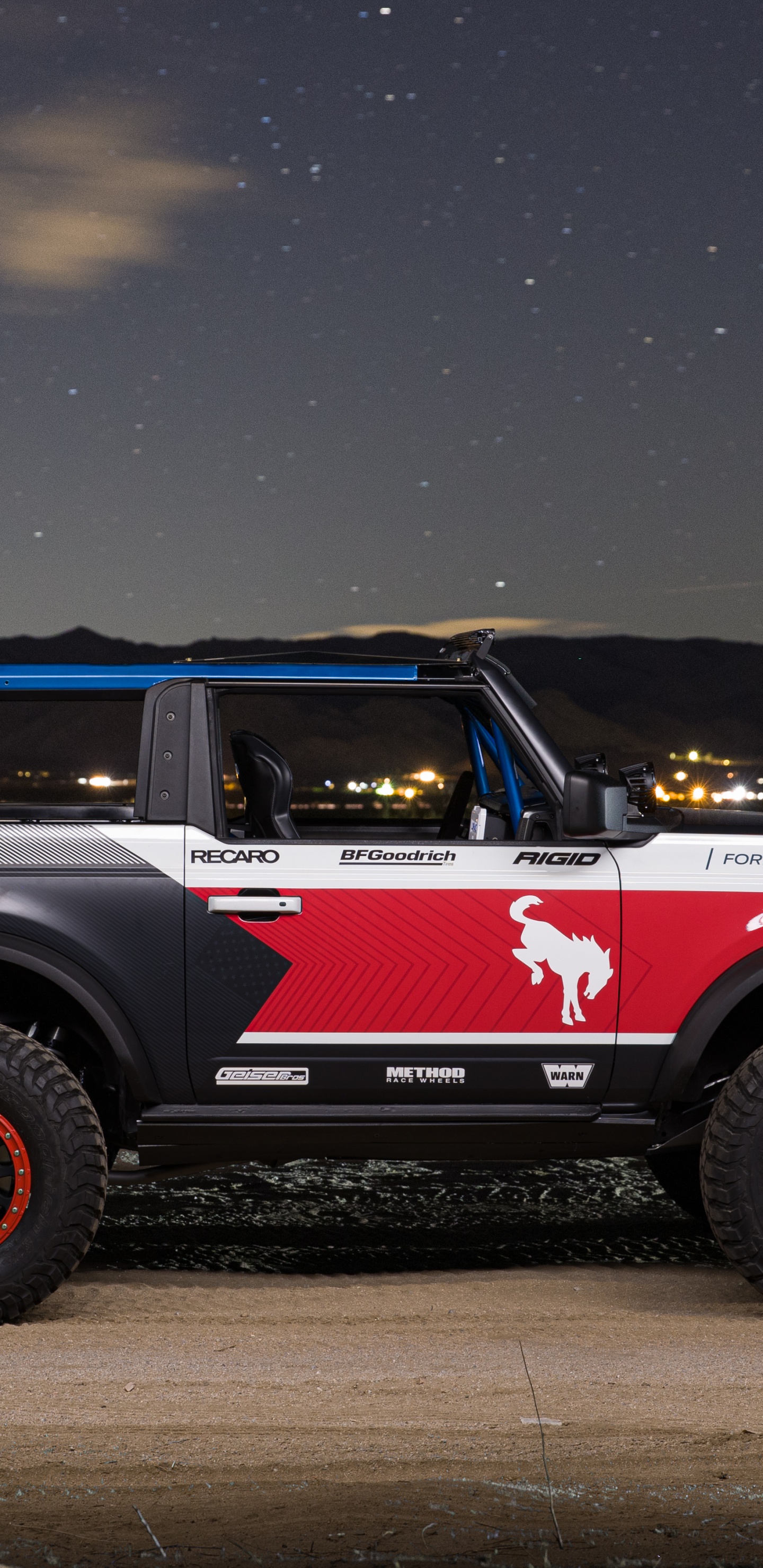 Ford, Ford Bronco, Ford Motor Company, Car, Off-road-racing. Wallpaper in 1440x2960 Resolution