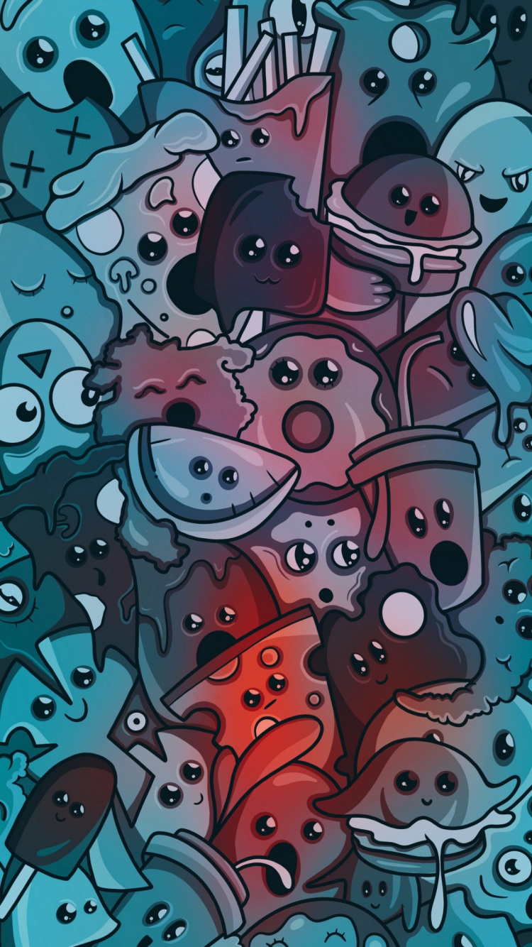 迷幻术, 视觉艺术, 艺术, 海报, 流行艺术 壁纸 750x1334 允许