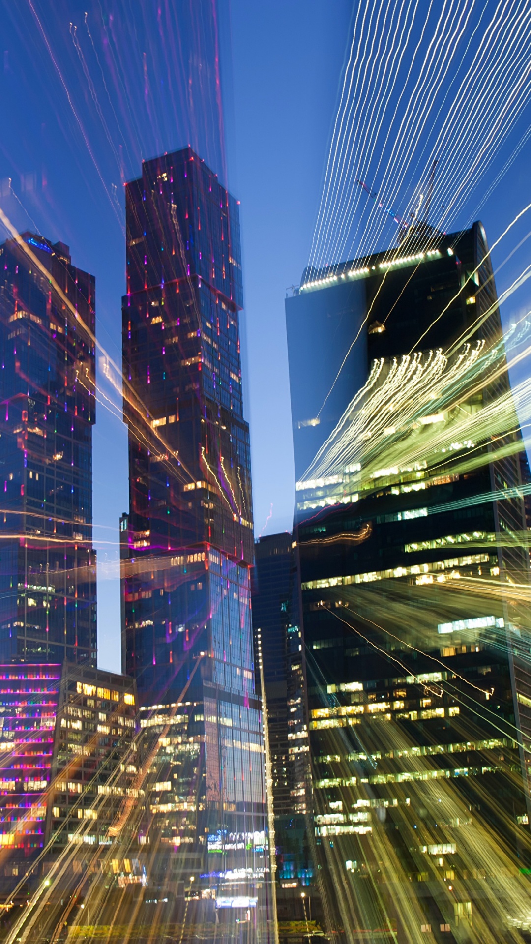 Time Lapse Photography of City Lights During Night Time. Wallpaper in 1080x1920 Resolution