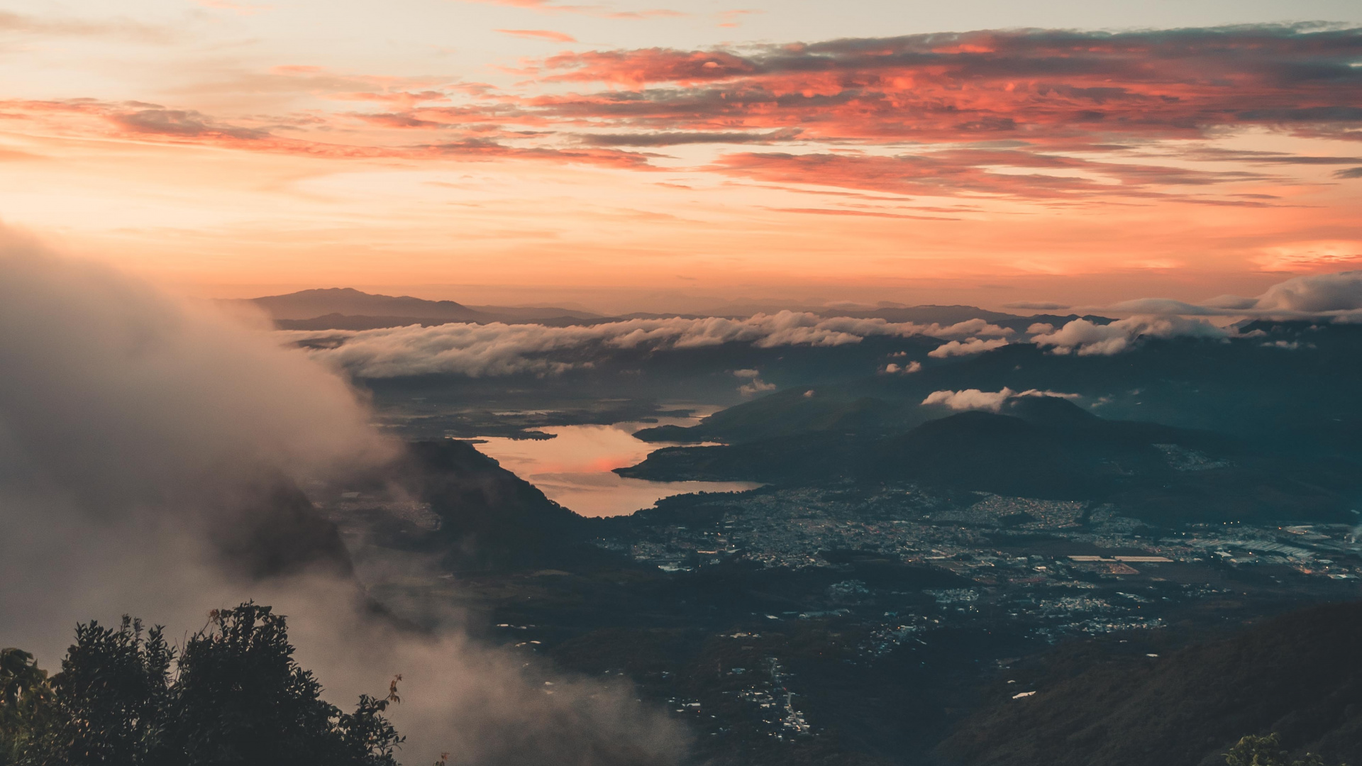 Sonnenuntergang, Himmel, Cloud, Atmosphäre, Morgen. Wallpaper in 1920x1080 Resolution