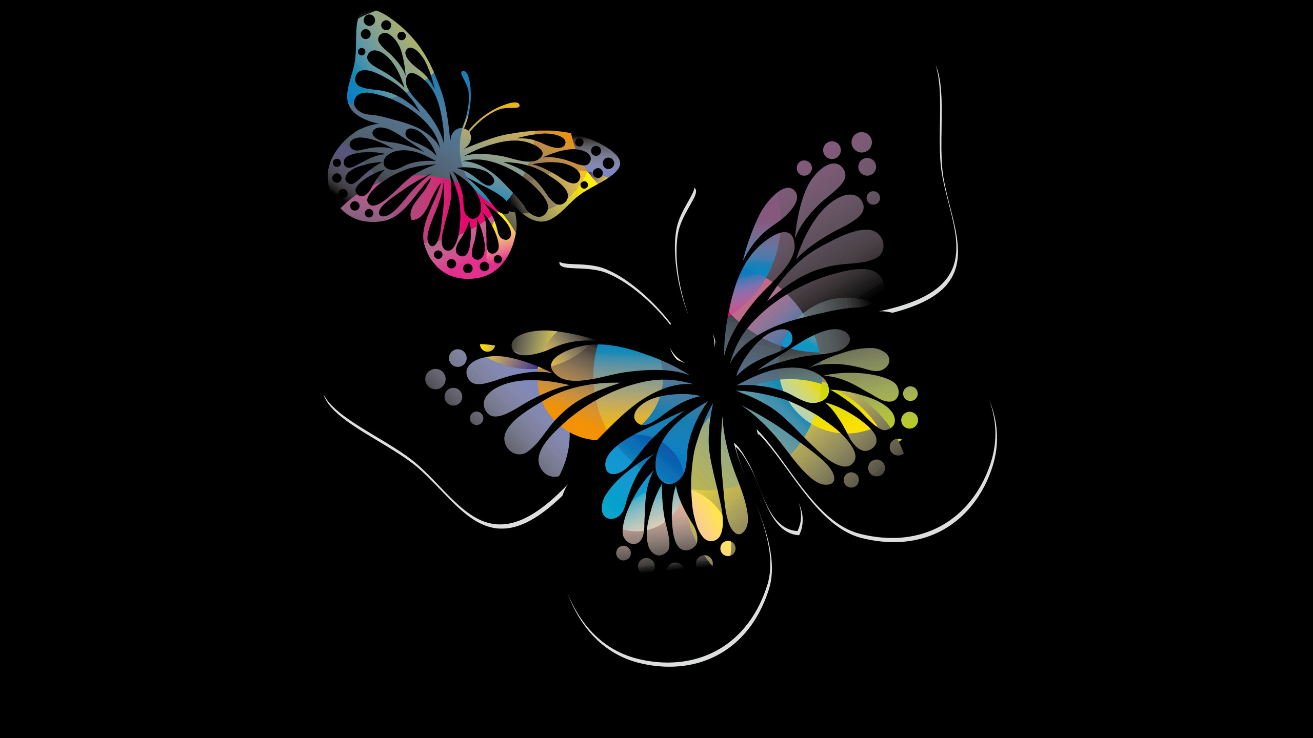 Conception, Graphiques Vectoriels, Graphique, Art Fractal, Pollinisateurs. Wallpaper in 2560x1440 Resolution
