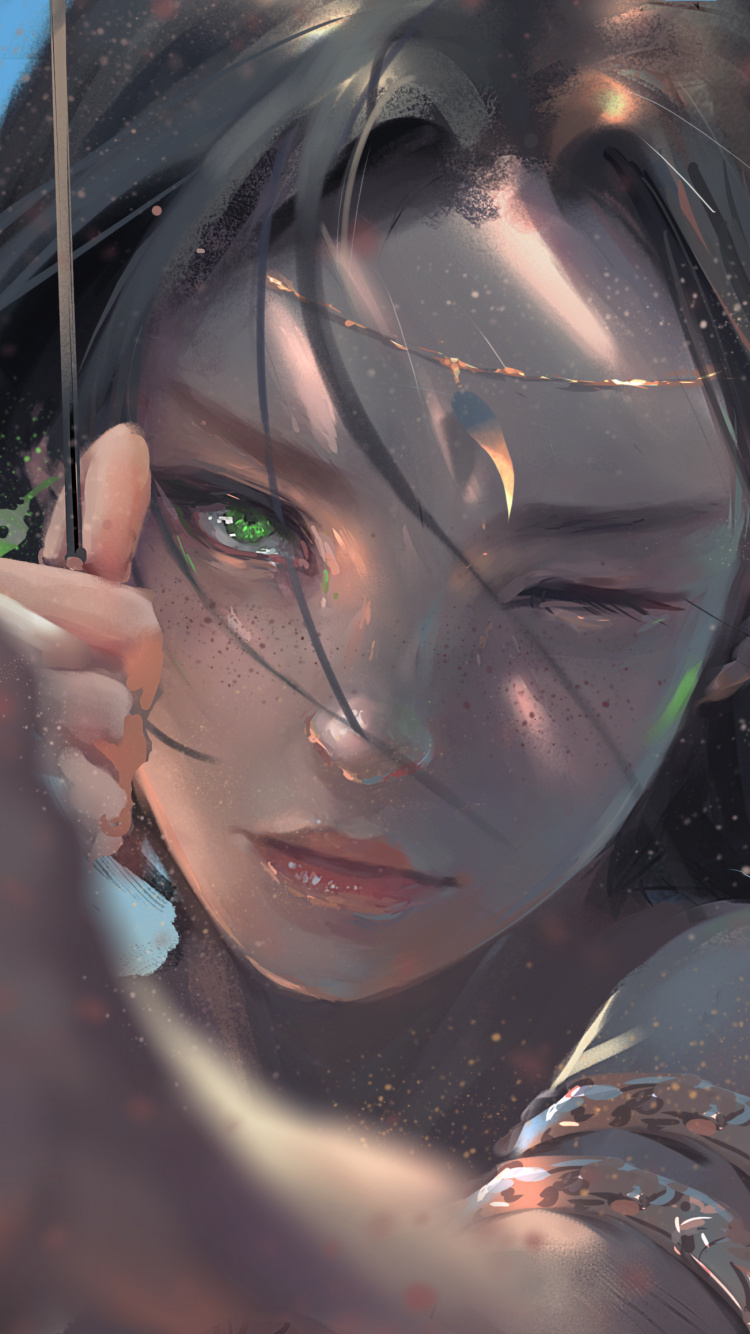 Illustration, Art, Drawing, Character, Artist. Wallpaper in 750x1334 Resolution