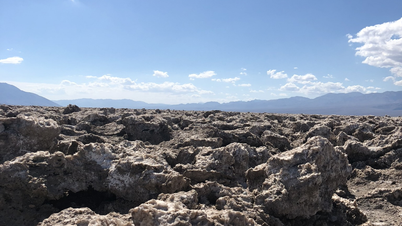Unis, Nevada, la Vallée de la Mort, Death Valley National Park, Cumulus. Wallpaper in 1280x720 Resolution