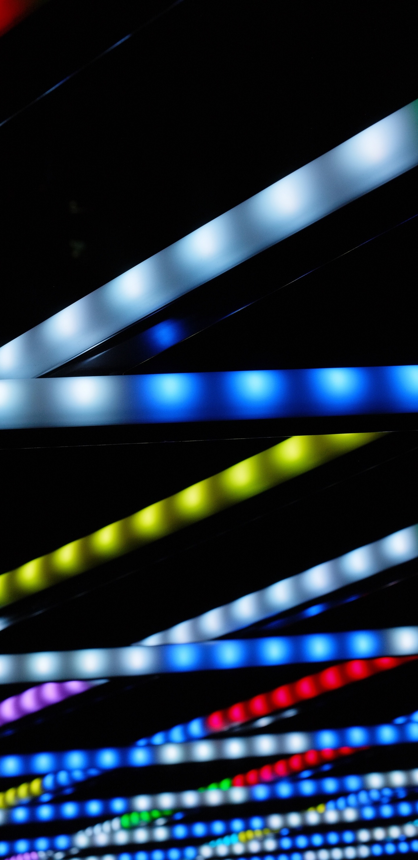 Black Green Red and Blue Light. Wallpaper in 1440x2960 Resolution