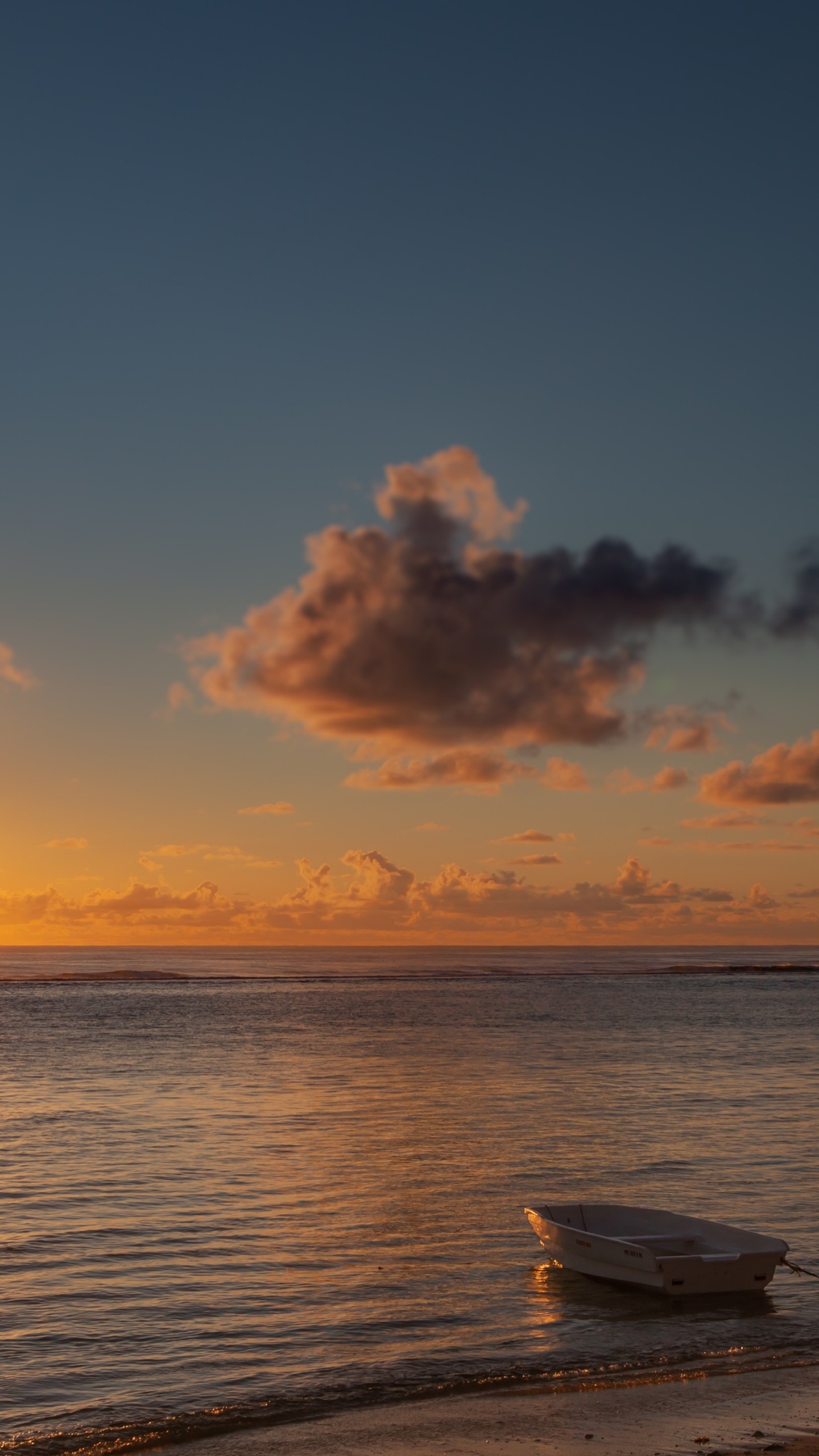 Sea Beach Sunset, Beach, Sunset, Sunrise, Sea. Wallpaper in 1440x2560 Resolution