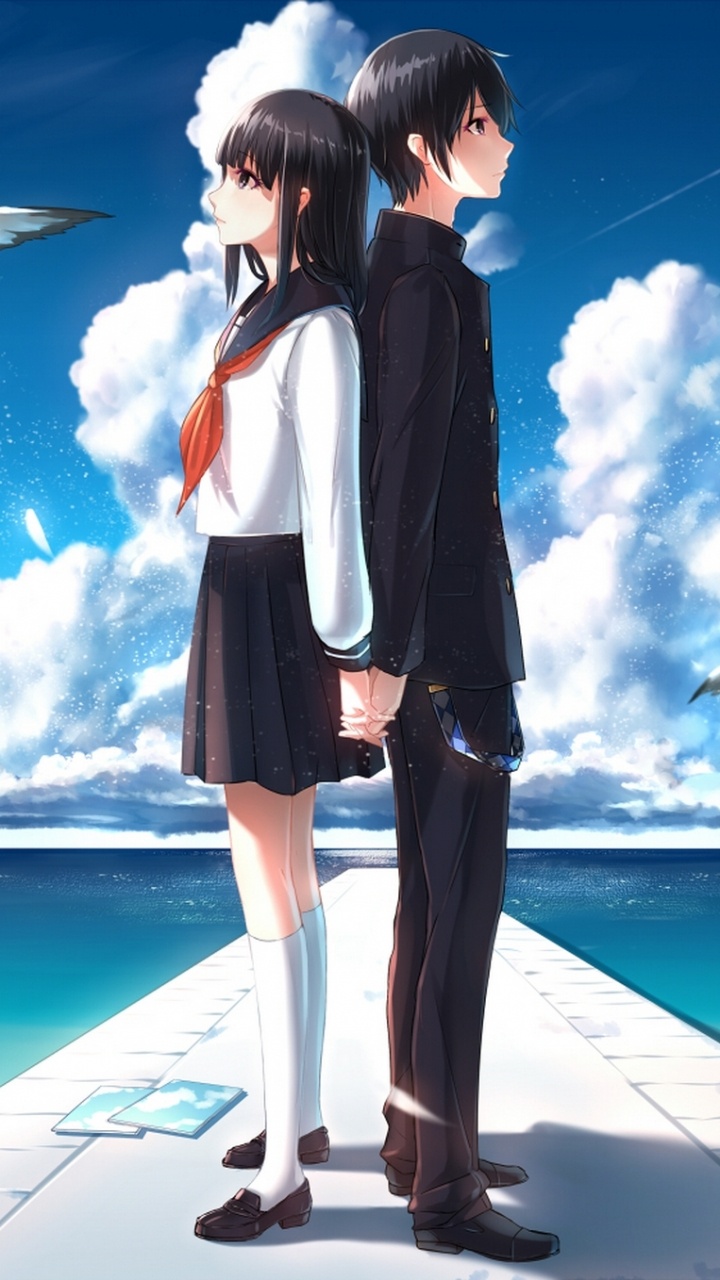 Femme en Blazer Noir et Pantalon Noir Debout Sur Des Carreaux de Sol Blancs. Wallpaper in 720x1280 Resolution