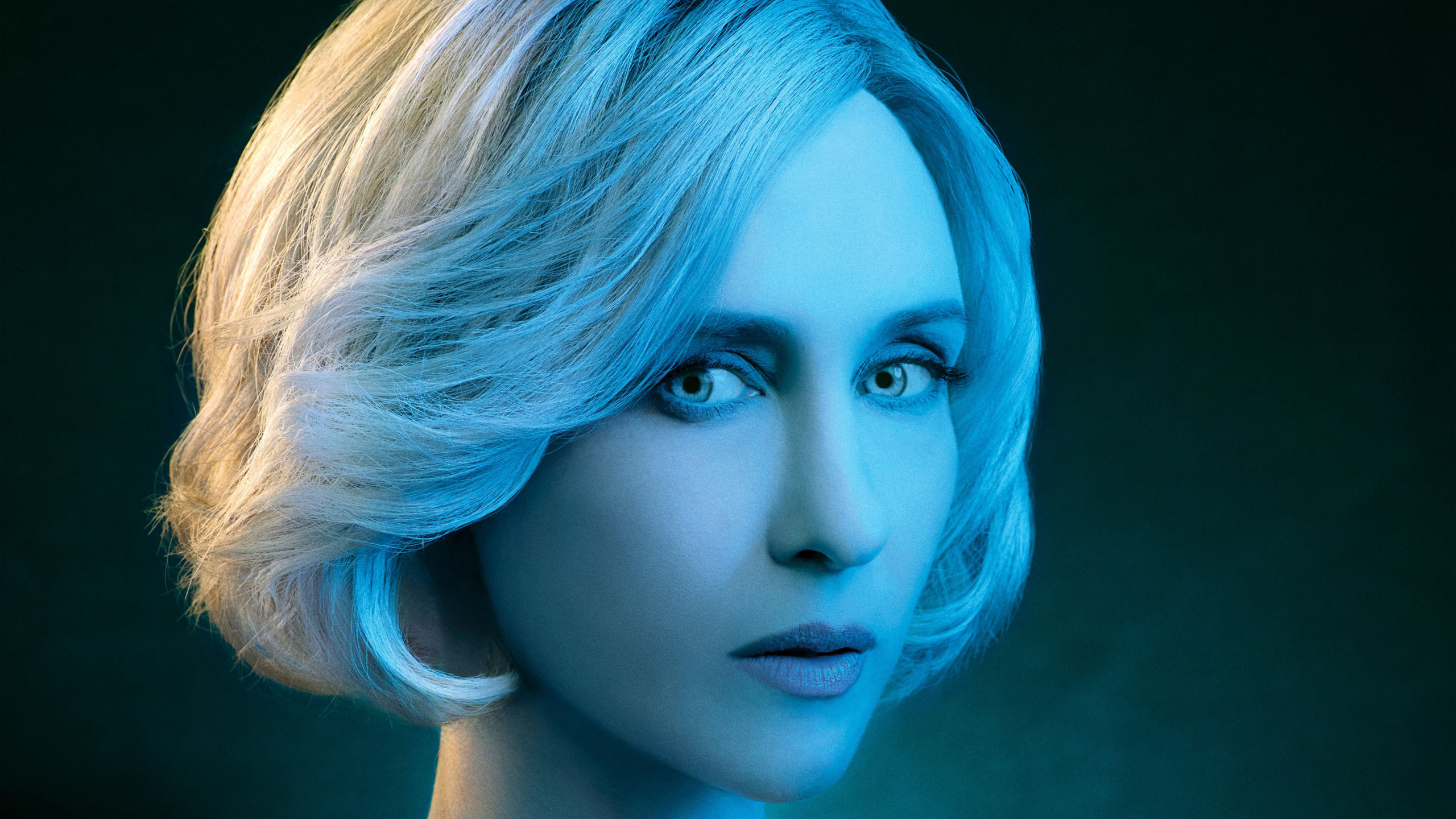 头发, 电蓝色的, 发型, 下巴, 电视 壁纸 2560x1440 允许