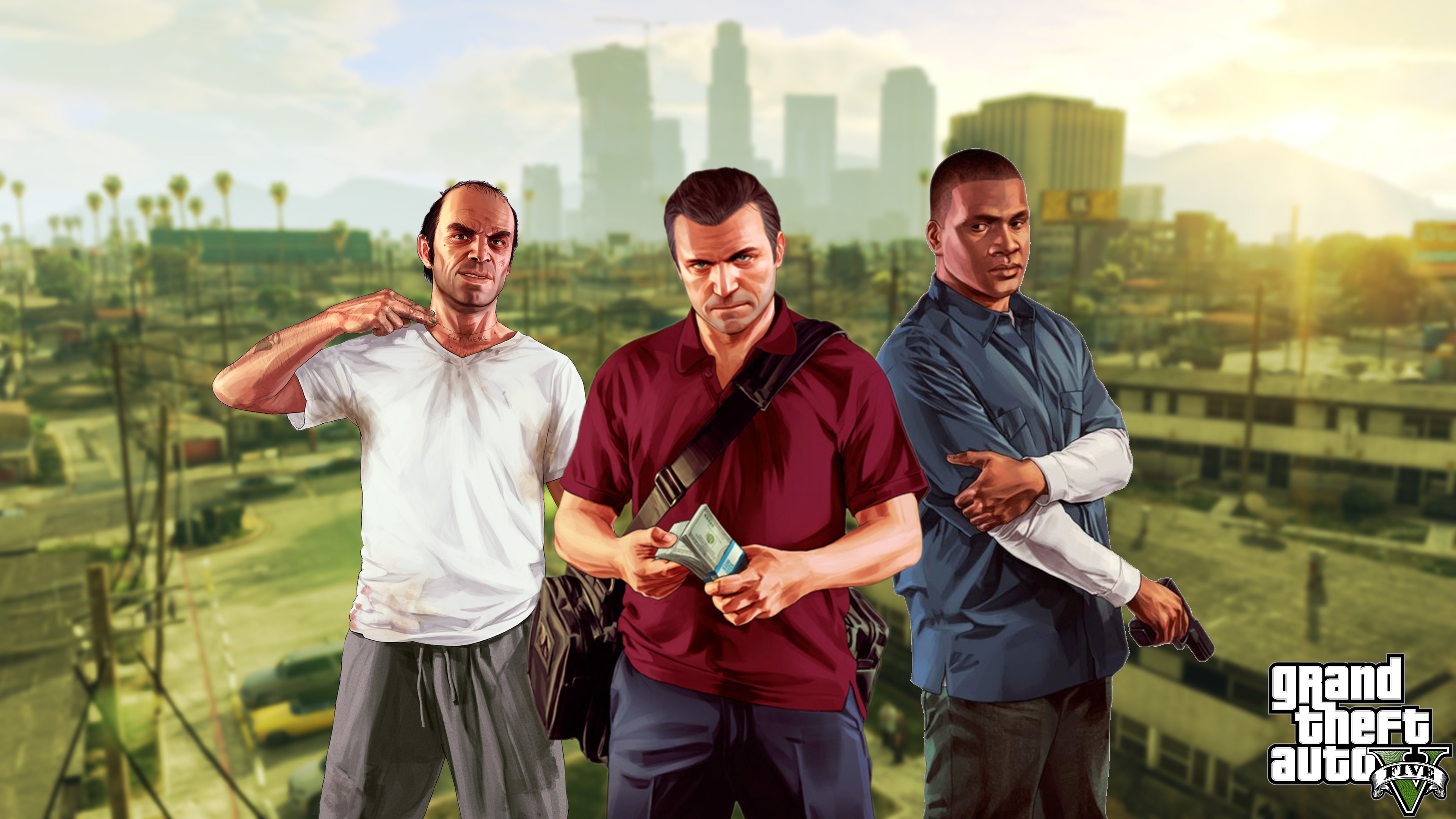 Grand Theft Auto v, Niko Bellic, Rockstar Games, Spaß, Freizeit. Wallpaper in 3840x2160 Resolution