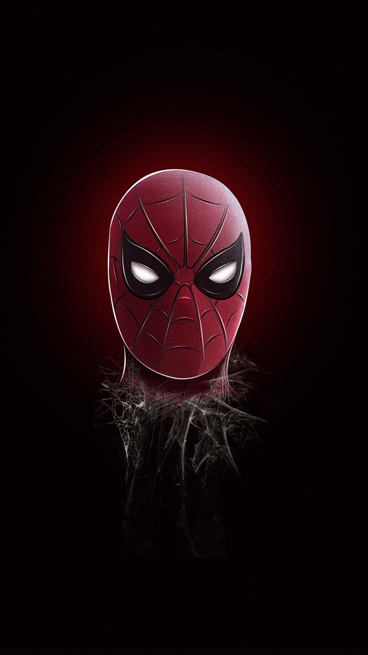 Masque Facial Rouge et Noir. Wallpaper in 720x1280 Resolution