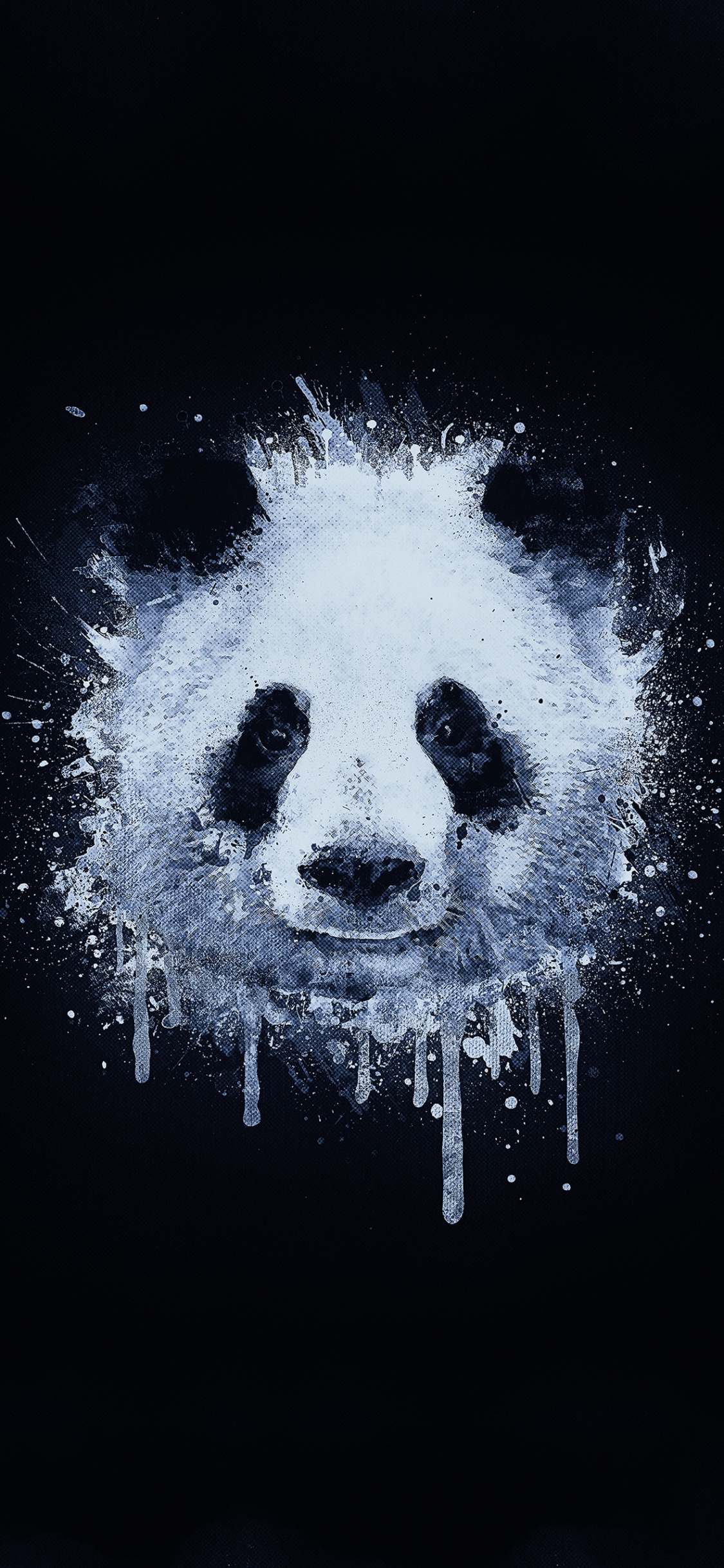 Pandas, Grafiti de Panda, Grafiti, Arte, Retrato. Wallpaper in 1125x2436 Resolution