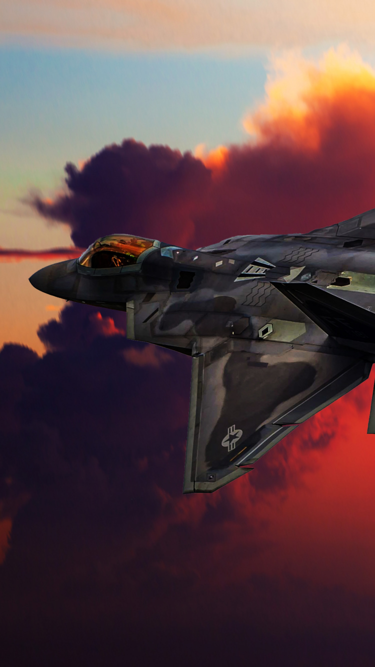 Black Jet Plane in Mid Air. Wallpaper in 750x1334 Resolution