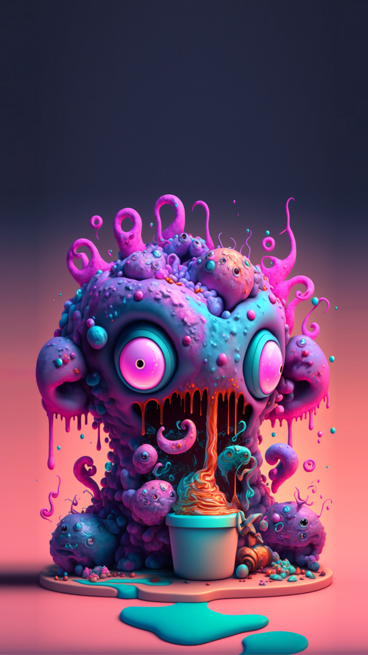 Arts Visuels, Graphisme, Purple, Pink, Art. Wallpaper in 750x1334 Resolution