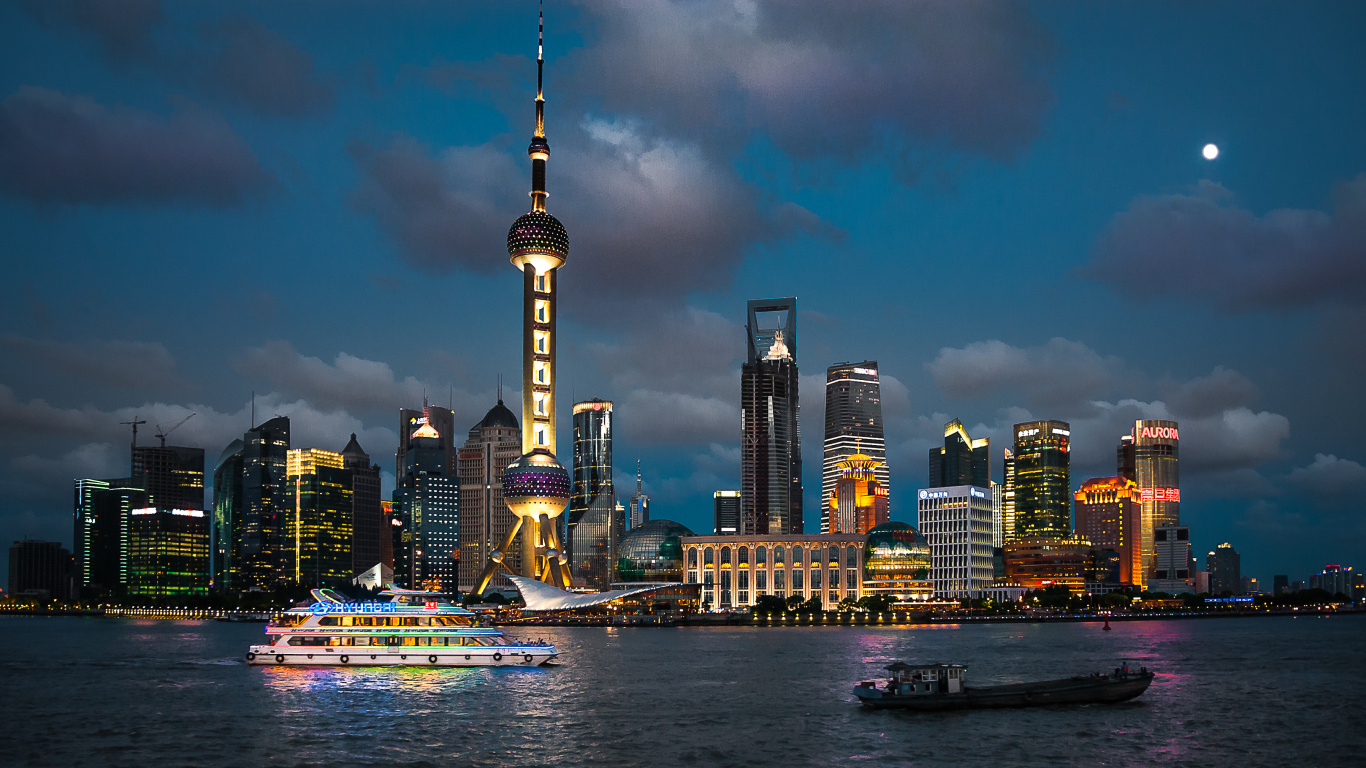 城市, 城市景观, 天际线, 大都会, 里程碑 壁纸 1366x768 允许