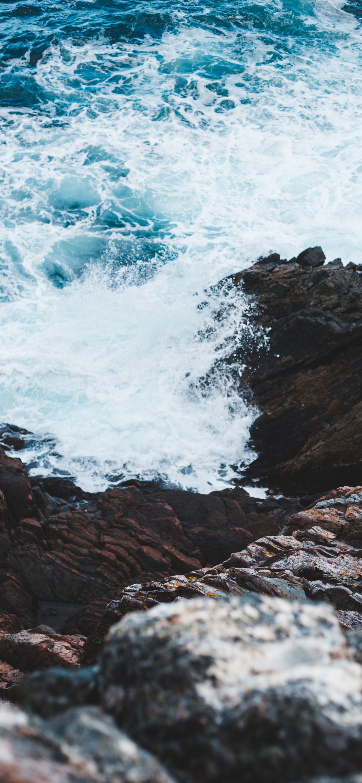 Mar, Agua, Azul, Oceano, el Viento de la Onda. Wallpaper in 1242x2688 Resolution