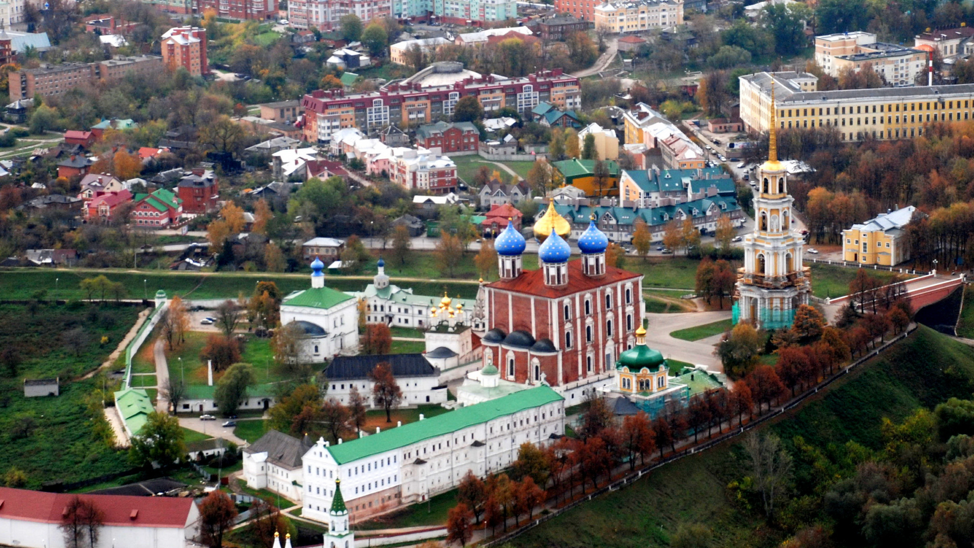 Aerial View of City Buildings During Daytime. Wallpaper in 1920x1080 Resolution