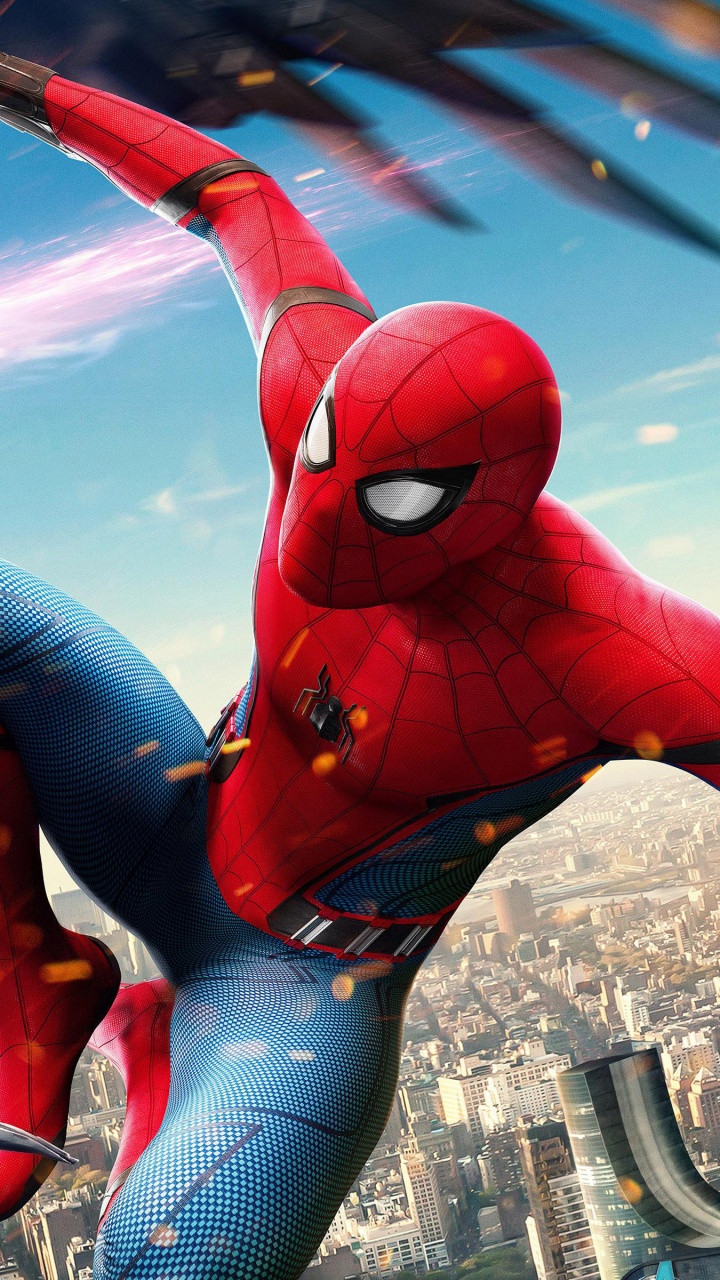 Robot Rouge et Noir Tenant un Pistolet. Wallpaper in 720x1280 Resolution