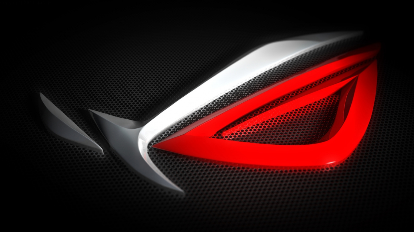 Logo de Coche Negro y Rojo. Wallpaper in 1366x768 Resolution