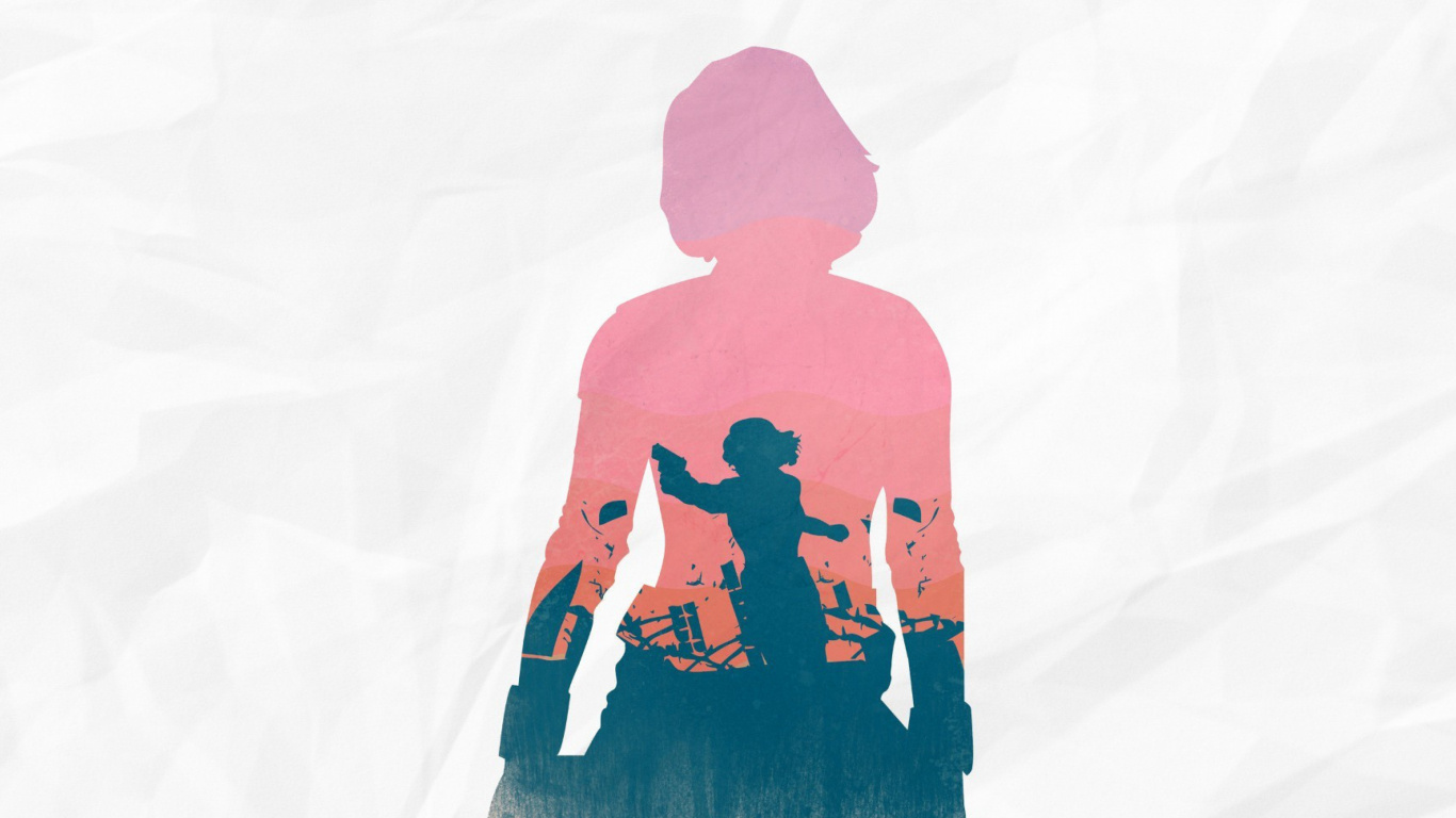 Woman in Blue Hoodie Jacket. Wallpaper in 1366x768 Resolution