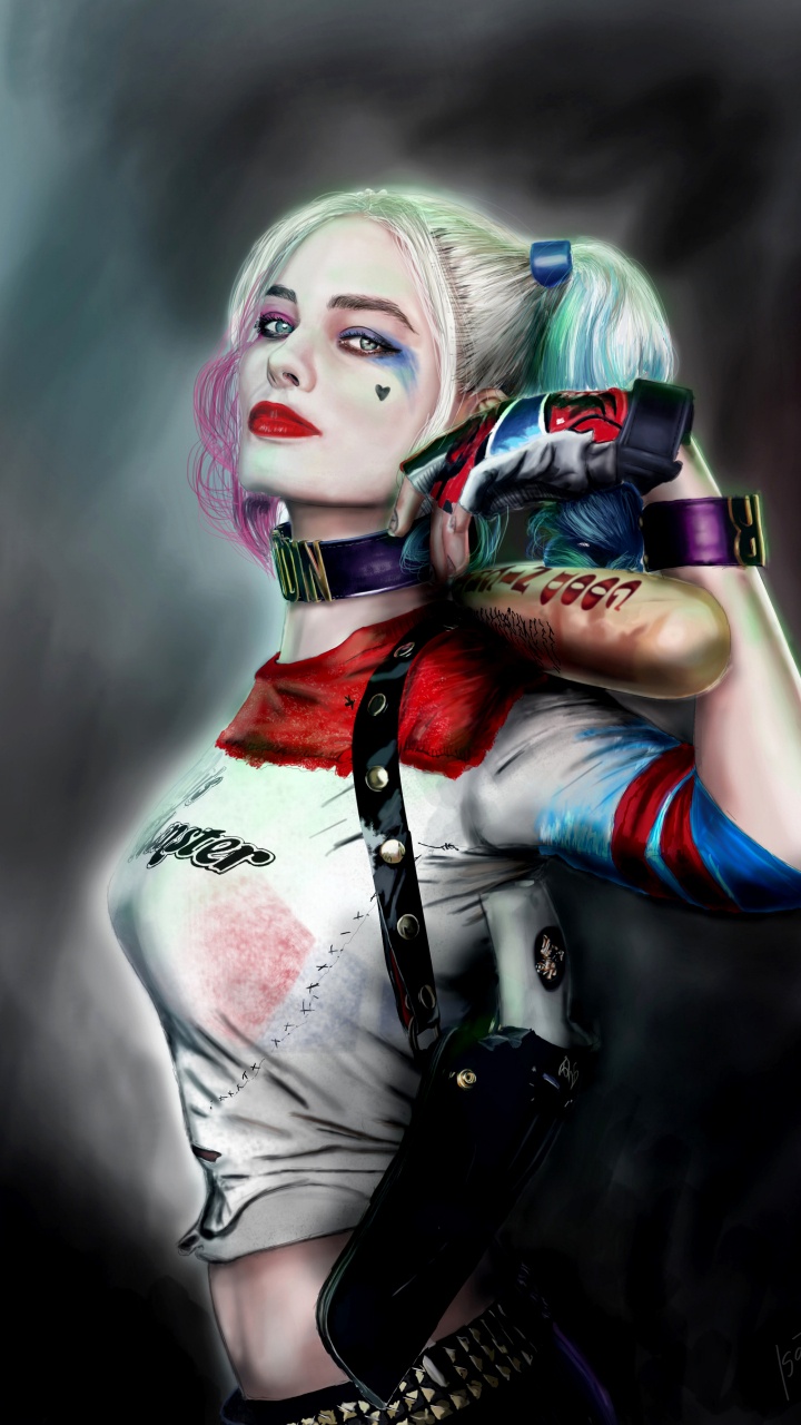Harley Quinn, Joker, Batman, dc Comics, Geste. Wallpaper in 720x1280 Resolution