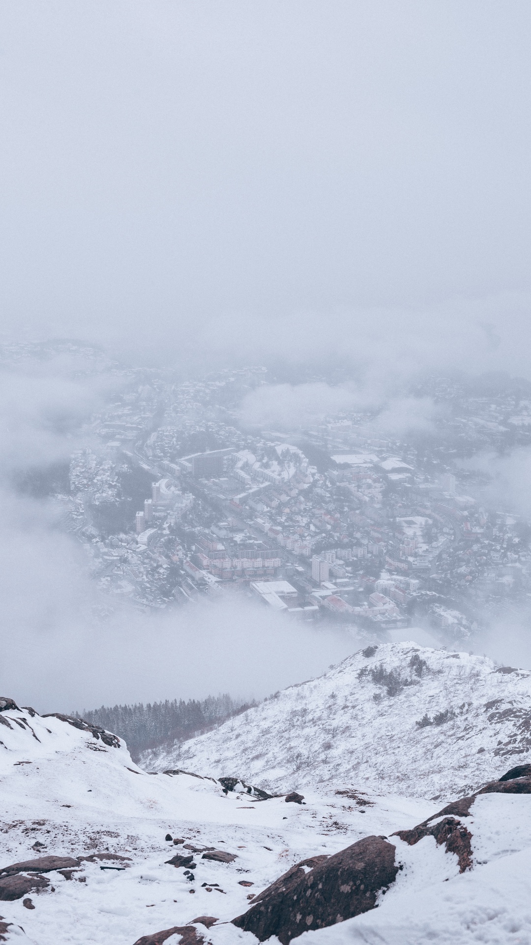 Einfrieren, Schnee, Bergigen Landschaftsformen, Fiel, Winter. Wallpaper in 1080x1920 Resolution