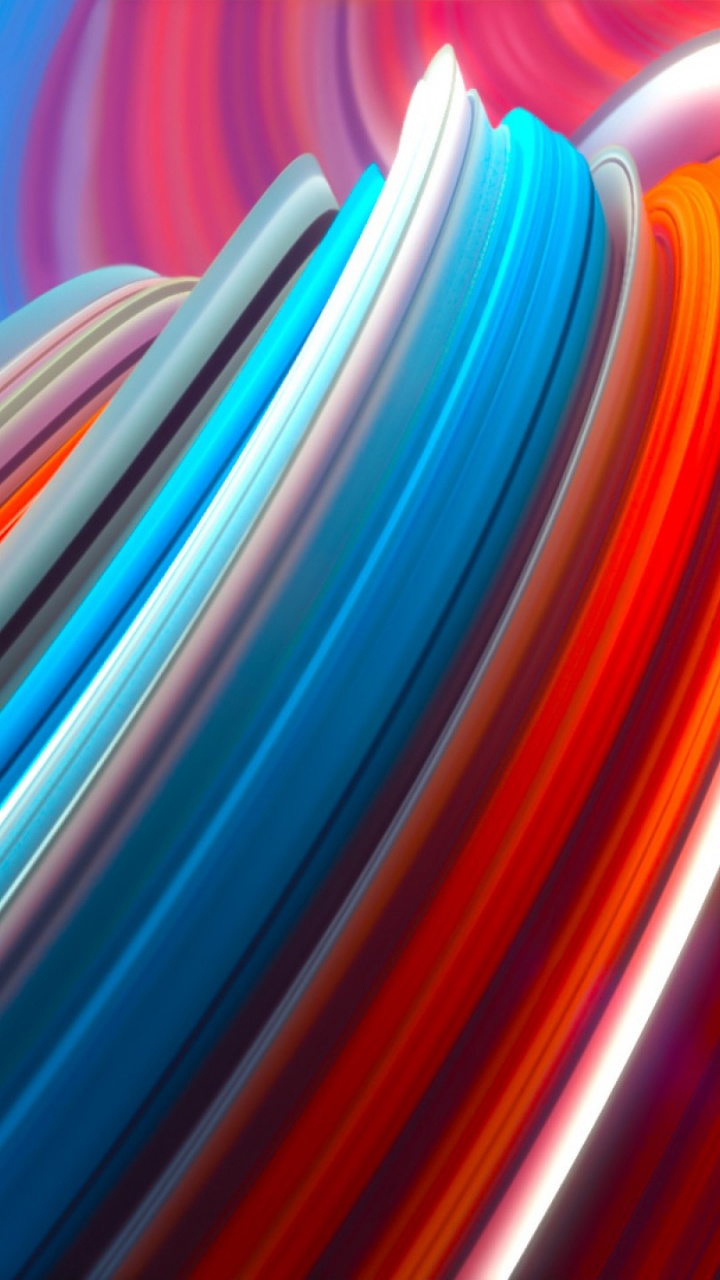 Cuadro Abstracto Rojo Azul y Blanco. Wallpaper in 720x1280 Resolution