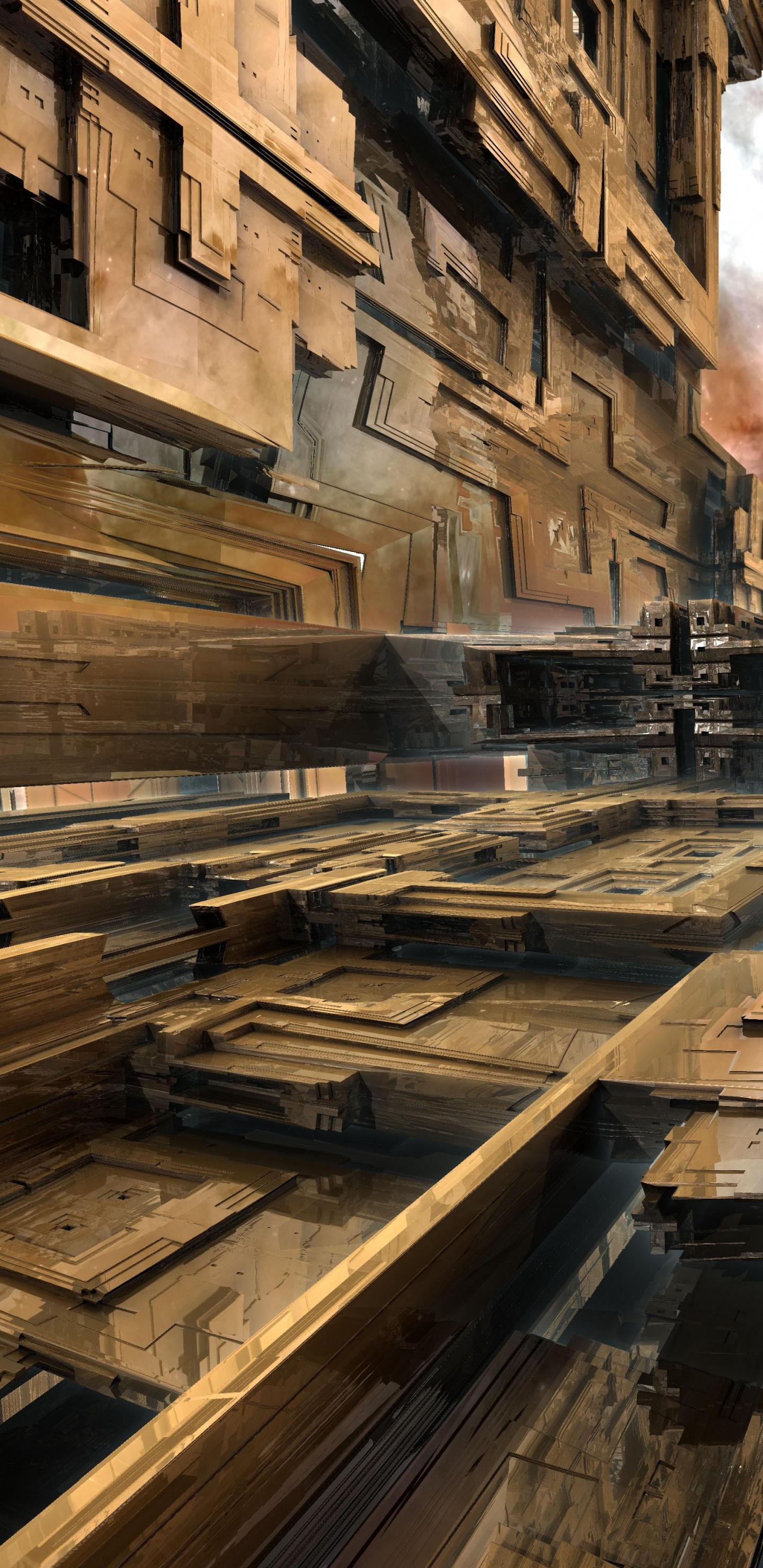 Wood, Building, Window, Track, City. Wallpaper in 1440x2960 Resolution