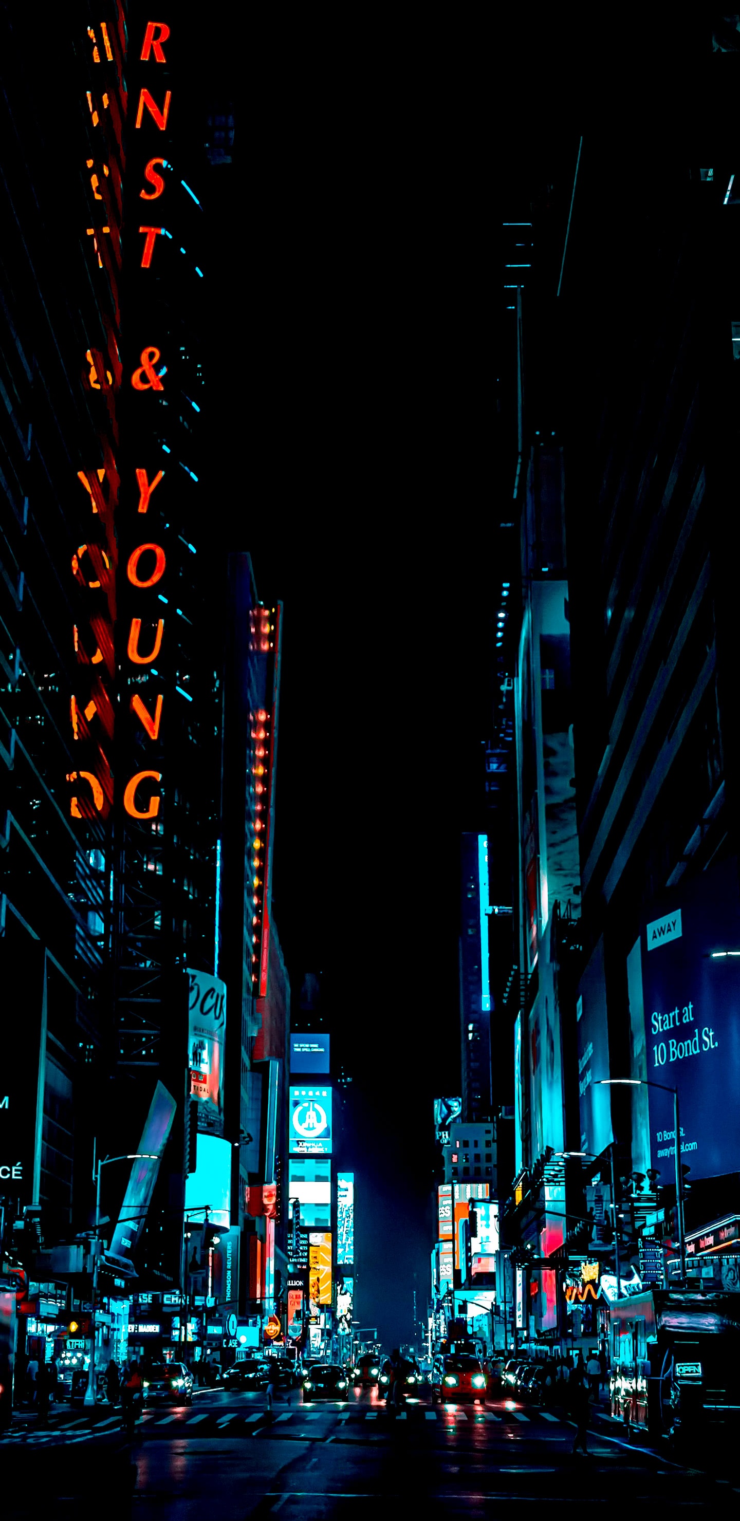 Nueva York, Paisaje Urbano, Edificio, Luz, Electricidad. Wallpaper in 1440x2960 Resolution